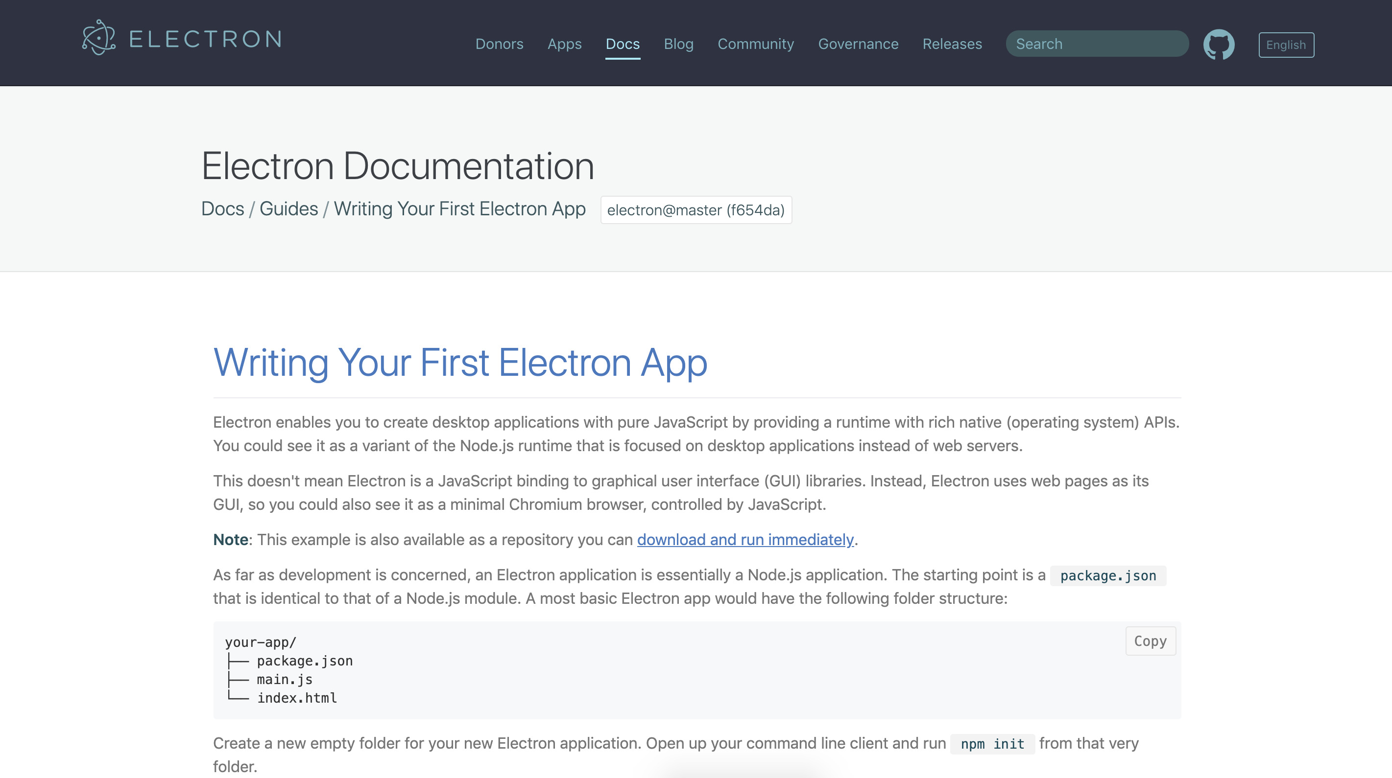 Writing Your First Electron App